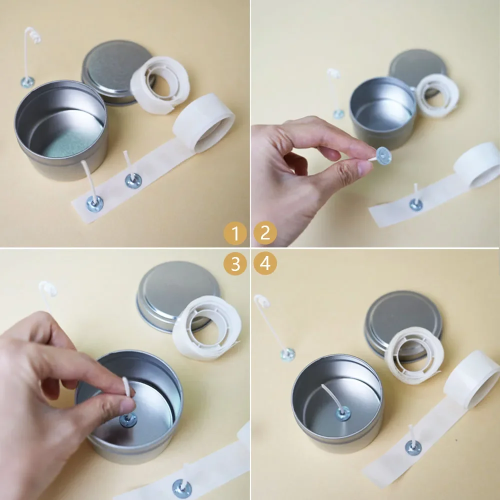 100 Dots/Roll Candle Wick Stic - Candle Making Wicks 评论和价格