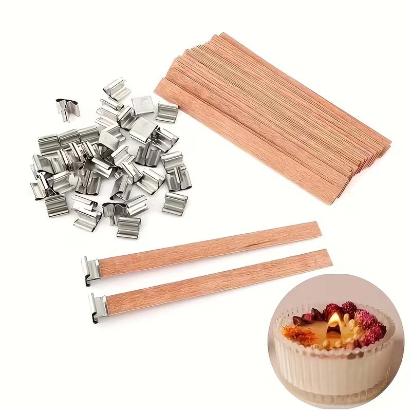 20pcs Wooden Candle Wicks with - Candle Making Wicks 评论和价格