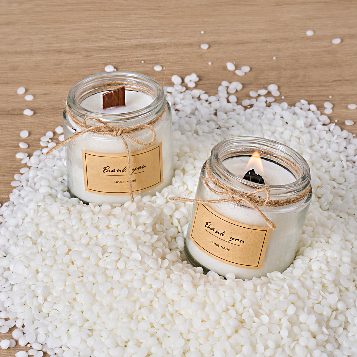 500g/1000g Natural Soy Wax DIY - Candle Making Wicks 评论和价格