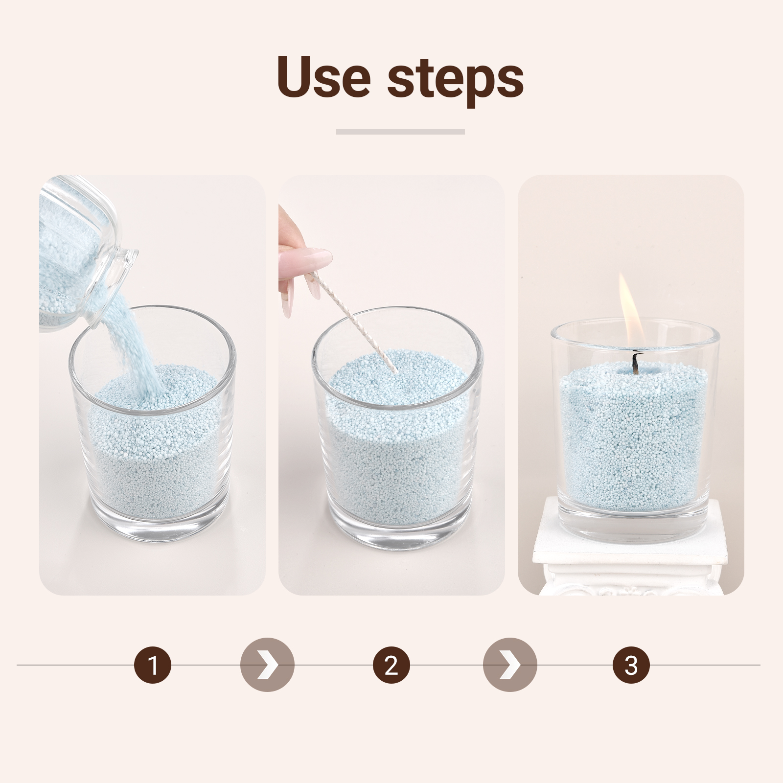 100Pcs 6/10/15/20Cm Waxed Cott - Candle Making Wicks 评论和价格