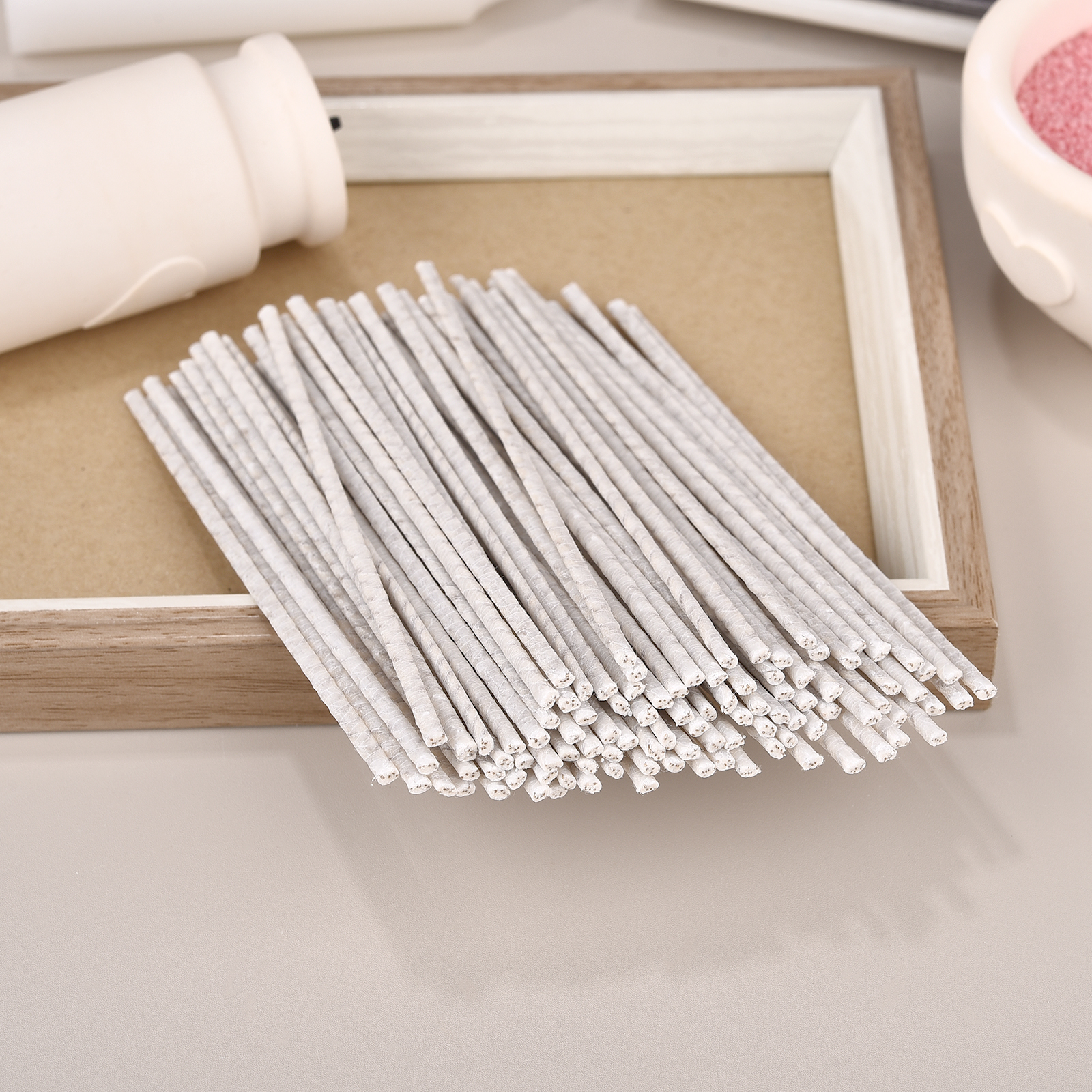 100Pcs 6/10/15/20Cm Waxed Cott - Candle Making Wicks 评论和价格