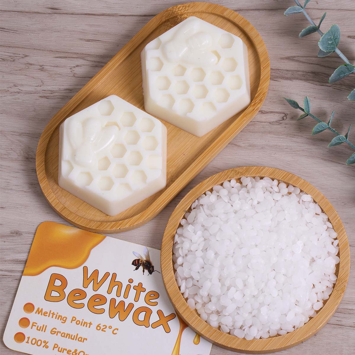 White Beeswax Pure Natural Gra - Candle Making Wicks 评论和价格