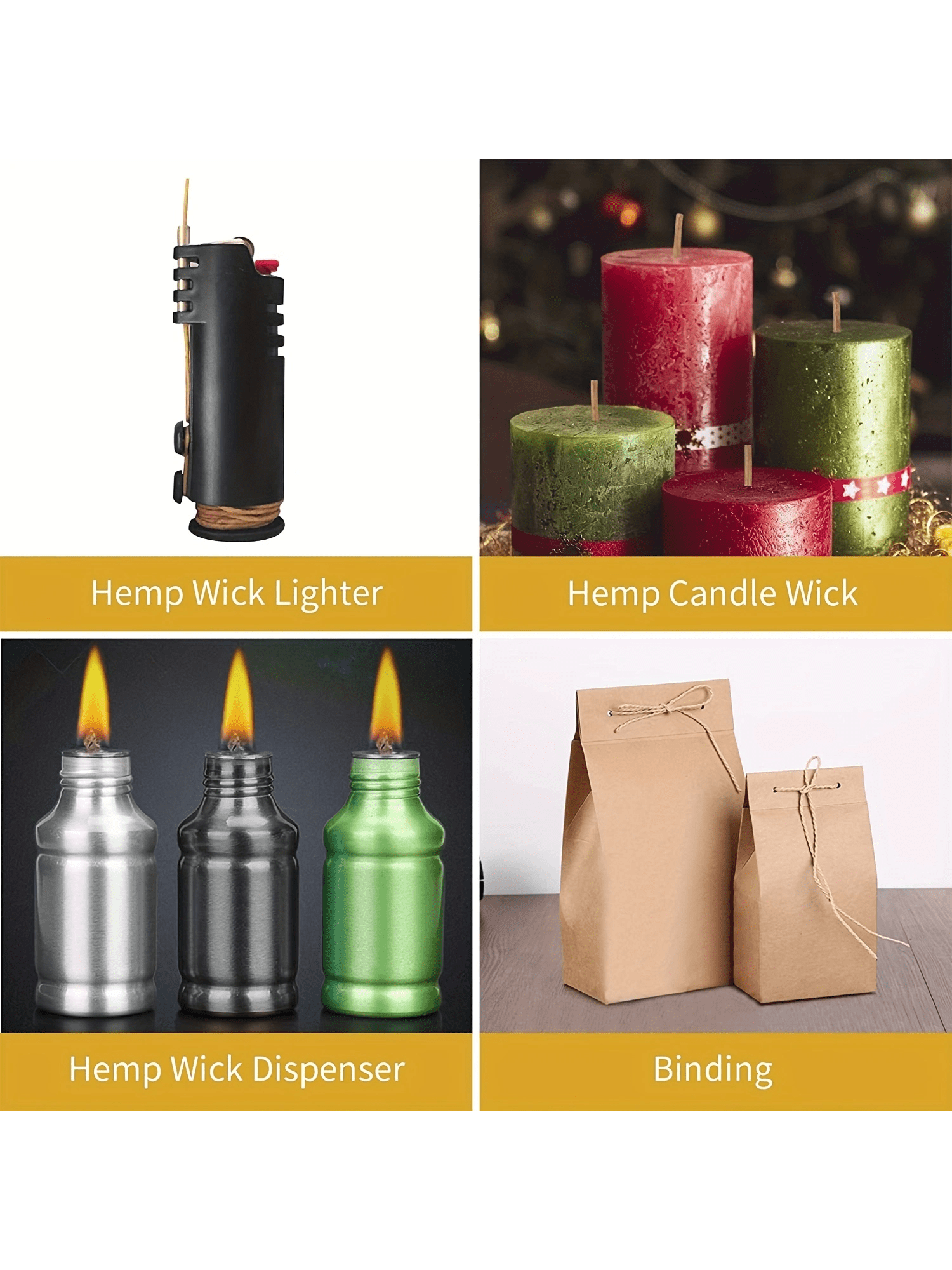 200 in Hemp Wick, Hemp Wick Co - Candle Making Wicks 评论和价格